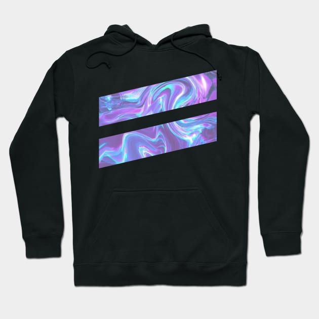 Double Slash, Abstract Colorful Geometric Graphic Design Hoodie by MouadbStore